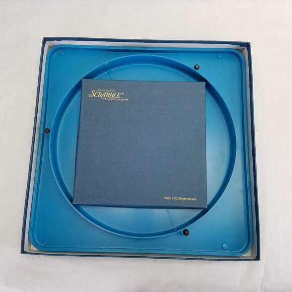 Vintage 1977 SCRABBLE TURNTABLE DELUXE EDITION Selchow & Righter Complete! Game - Picture 15 of 16